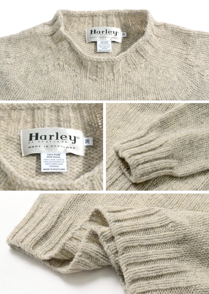 40%OFF】Harley of scotland ハーレーオブスコットランド シェットランドウール 3カラー クルーネック ニット プルオーバー  4ha36-rf | Piu di aranciato(ピウディアランチェート)