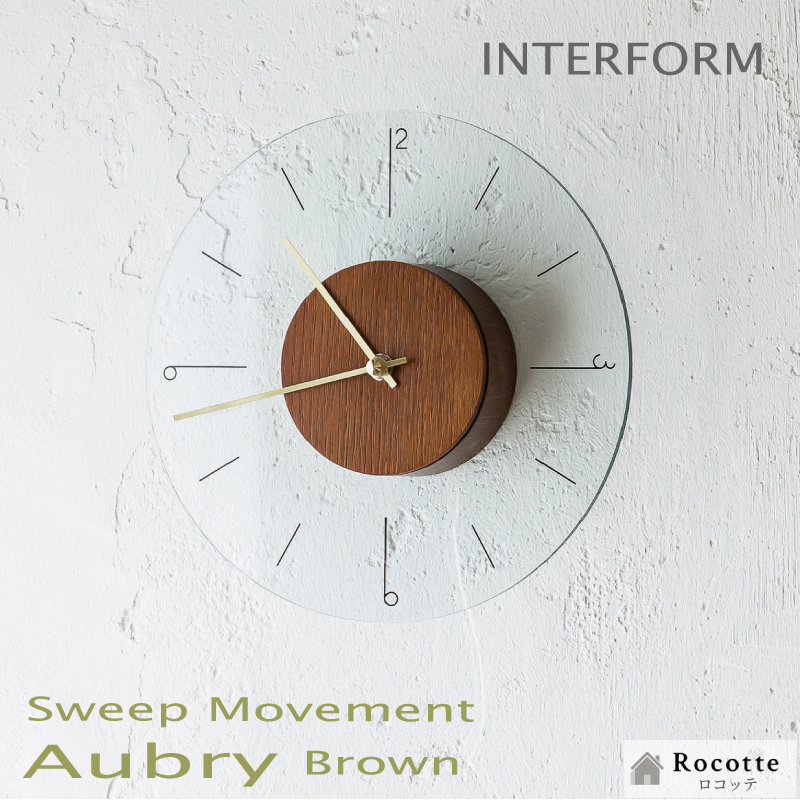 INTERFORM（インターフォルム） 電池プレゼント 掛け時計 おしゃれ