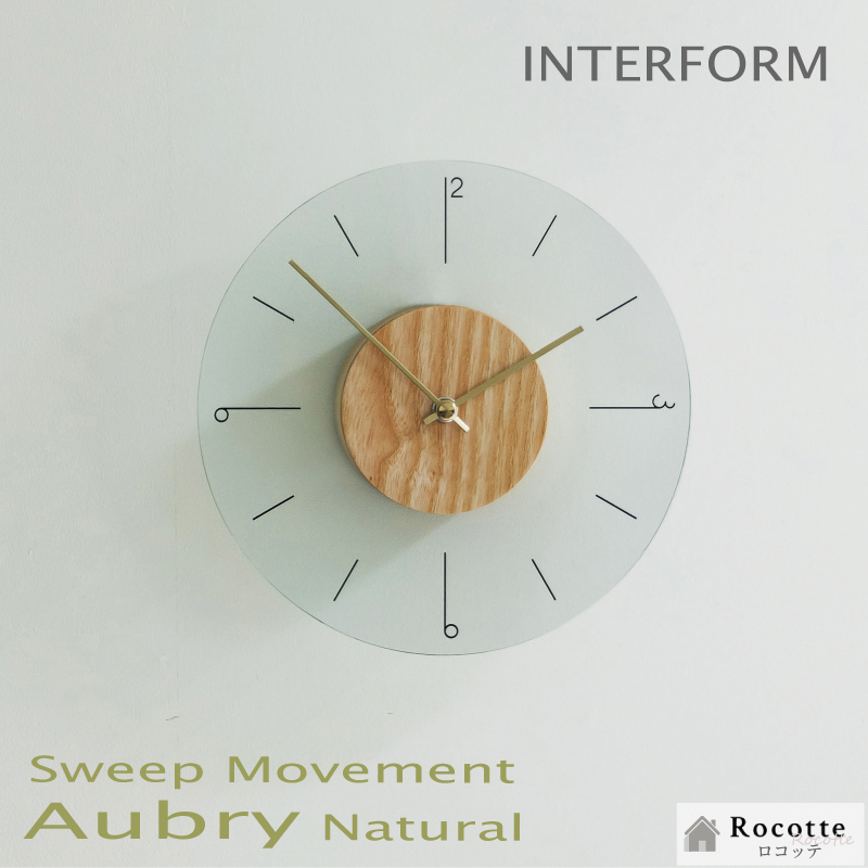 INTERFORM（インターフォルム） 電池プレゼント 掛け時計 おしゃれ