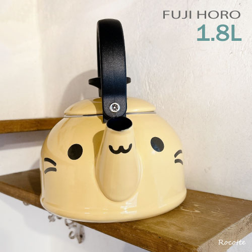 かわいいやつ 富士ホーロー やかん 小さい かわいい ケトル ホーロー IH ミニ ねこ
