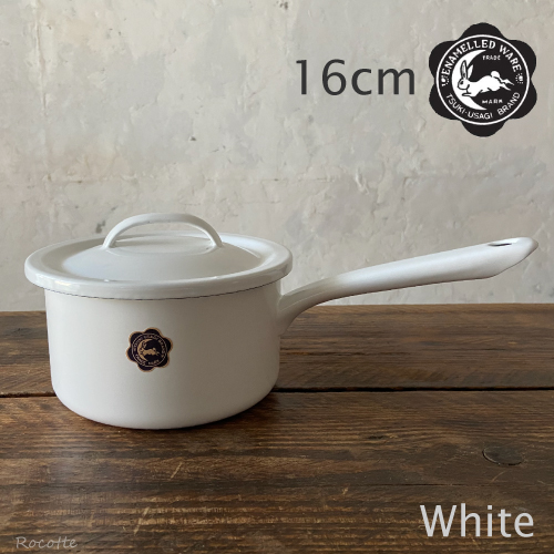 野田琺瑯 鍋 ソースパン クルール 片手鍋 14cm 蓋付き 日本製
