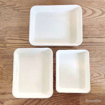 野田琺瑯（noda horo） バット 3点セット M 15取 18取 21取 全白