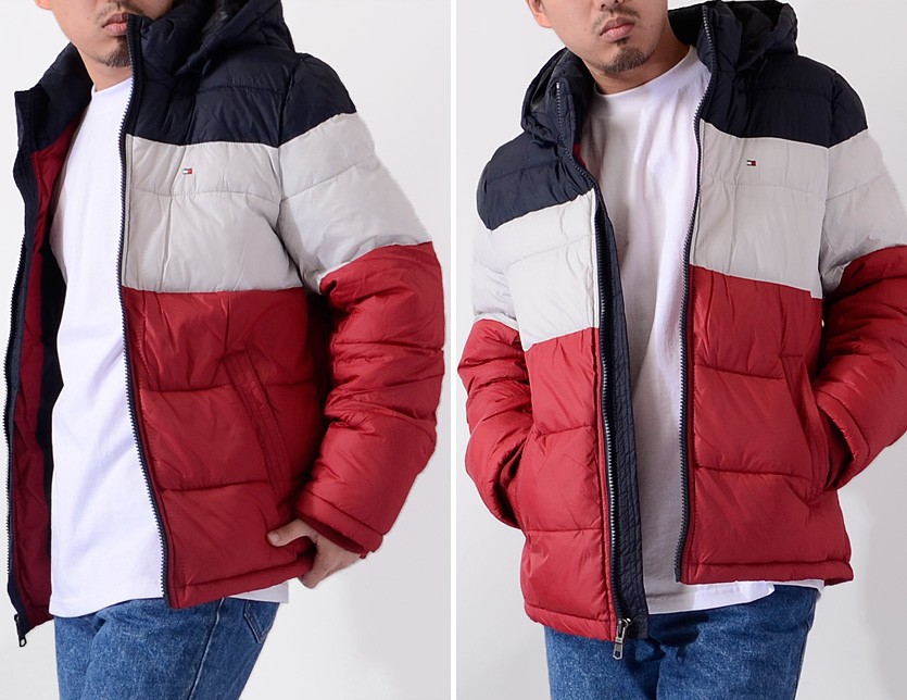 tommy hilfiger classic hooded puffer jacket