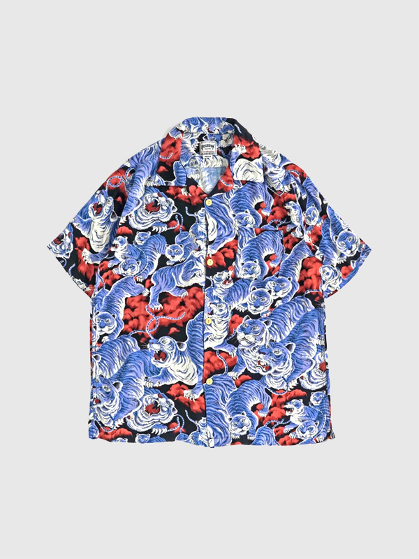 HOUSTON百虎シャツ HOUSTON ヒューストン シャツ 百虎 アロハシャツ メンズ
