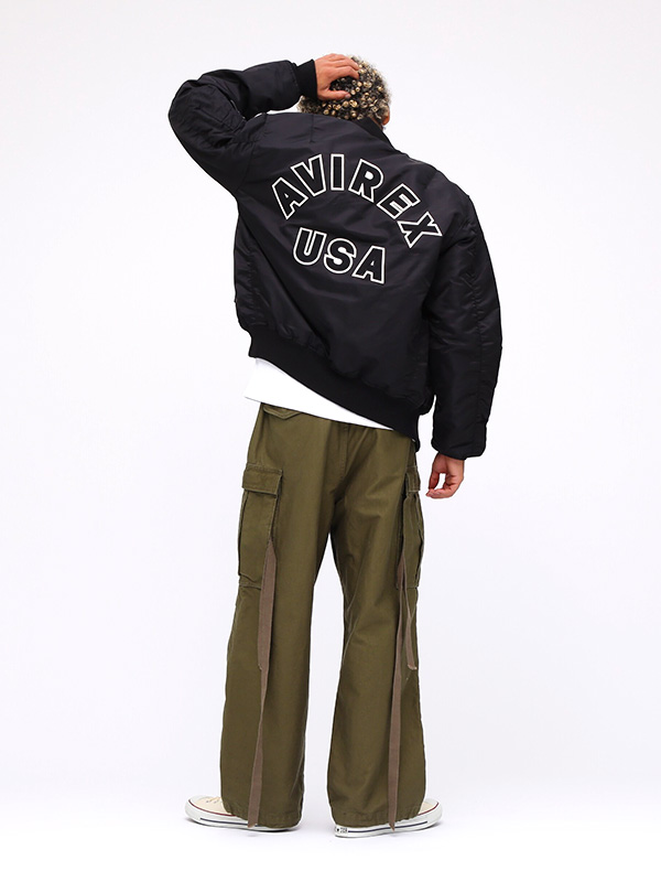 AVIREX（アヴィレックス） アビレックス MA-1 メンズ マーシャル ロゴ