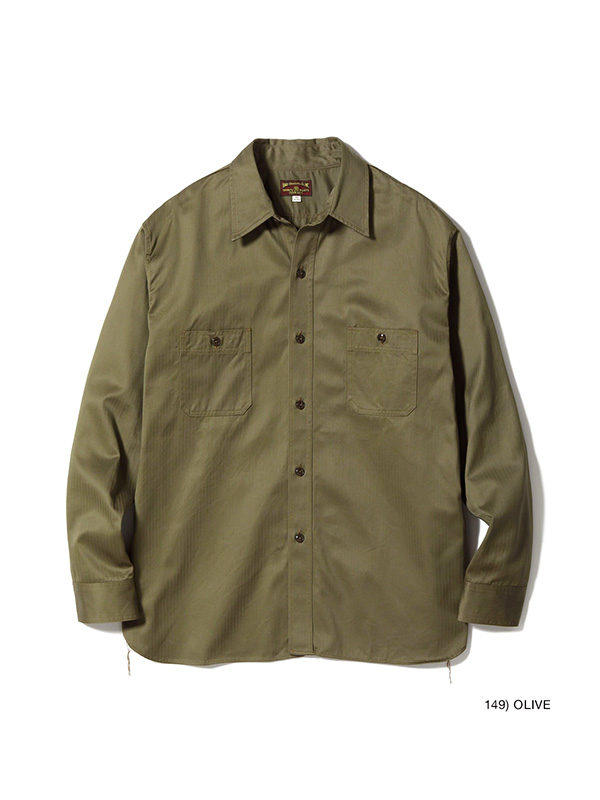 BUZZ RICKSON'S バズリクソンズ シャツ メンズ ヘリンボーン ワーク