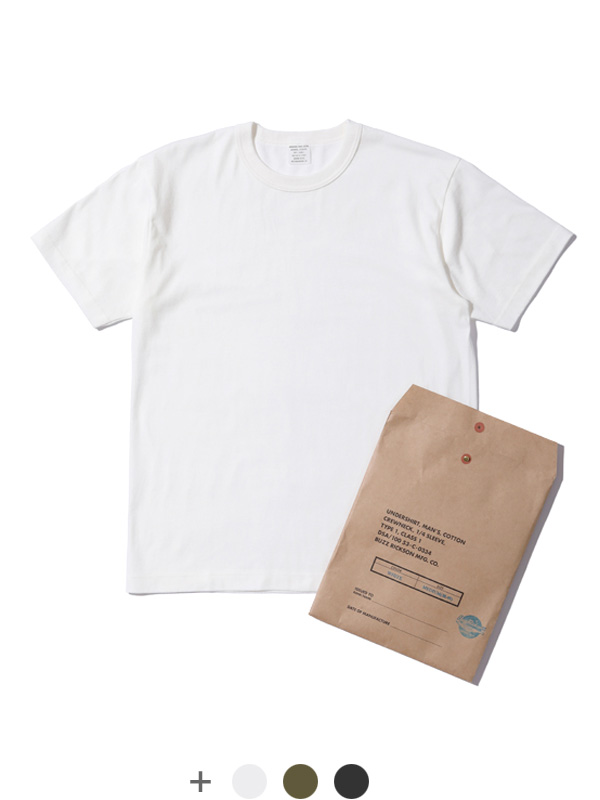 BUZZ RICKSON'S バズリクソンズ Tシャツ メンズ レディース 半袖 PACKAGE T-SHIRT GOVERNMENT ISSUE BR78960｜rodeobros