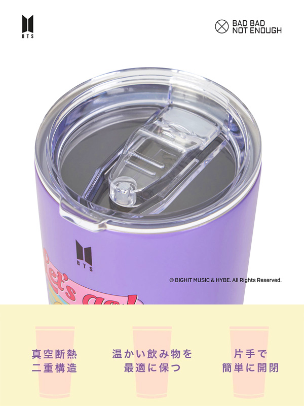 BTS×BBNE ダイナマイト タンブラー ボトル 保冷 保温 水筒 蓋付き エコ