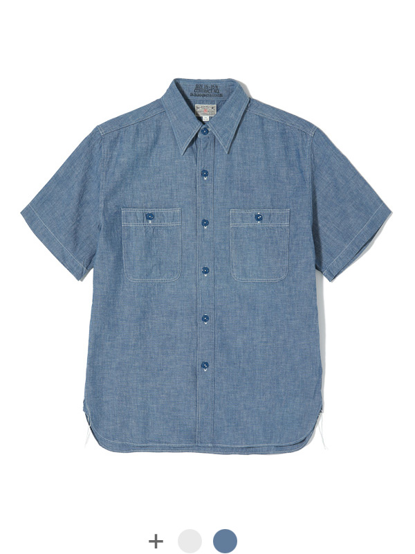 BUZZ RICKSON S バズリクソンズ シャツ 半袖 メンズ レディース シャンブレーシャツ BR35856 BR35857 :buzz 1:RODEO BROS