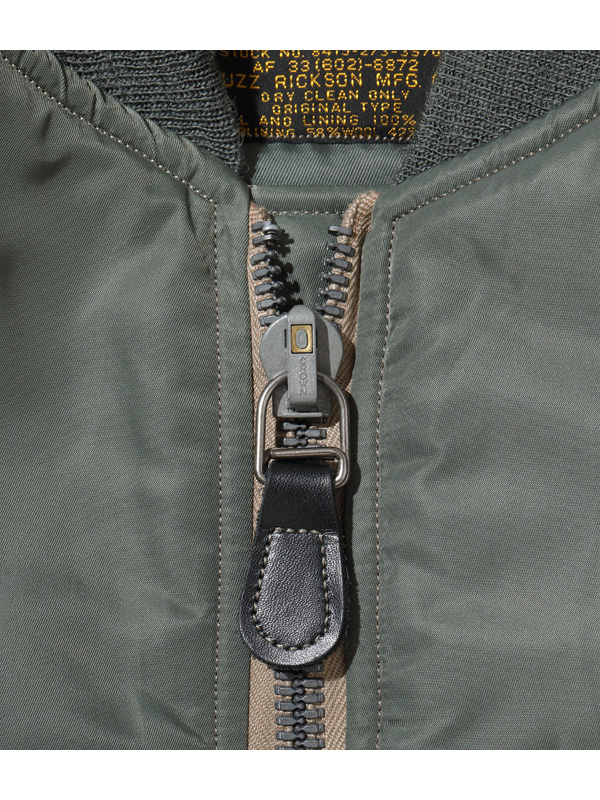 BUZZ RICKSON'S バズリクソンズ MA-1 ブルゾン メンズ レディース シンプル 定番 Type MA-1 SLENDER BR14920の画像