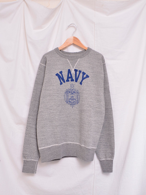 BUZZ RICKSONS バズリクソンズ トップス L ネイビー メンズ BUZZ RICKSON'S バズリクソンズ スウェット メンズ 裏起毛 SET-IN CREW