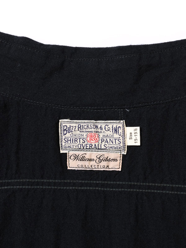 バズリクソンズ　シャンブレーシャツ　ブラック　ウィリアムギブソン BR29143 楽天市場】BUZZ RICKSON'S/バズリクソンズ WILLIAM GIBSON