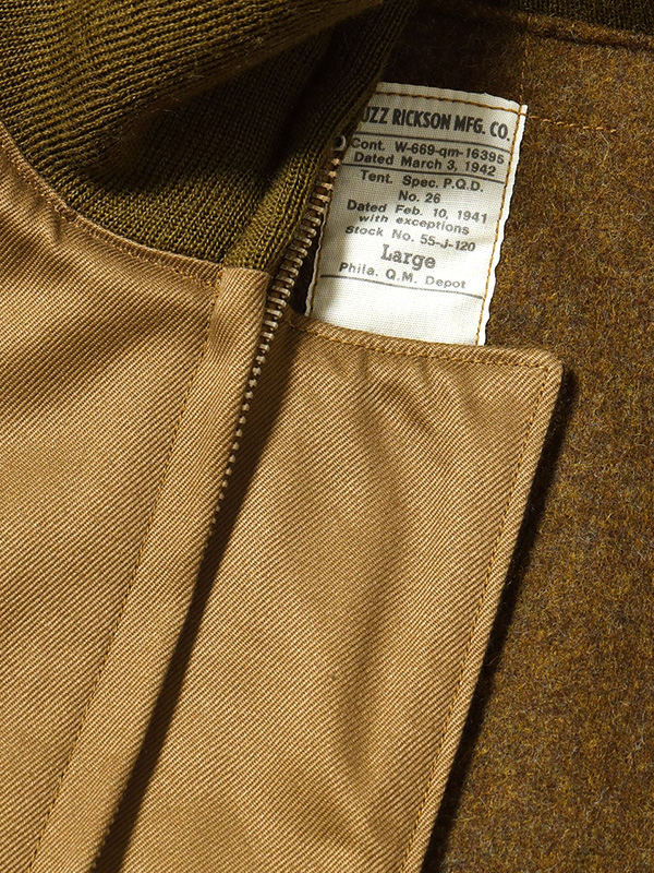 BUZZ RICKSON'S バズリクソンズ タンカース ジャケット パッチポケット 裏地 26.oz ウール BR15755の画像