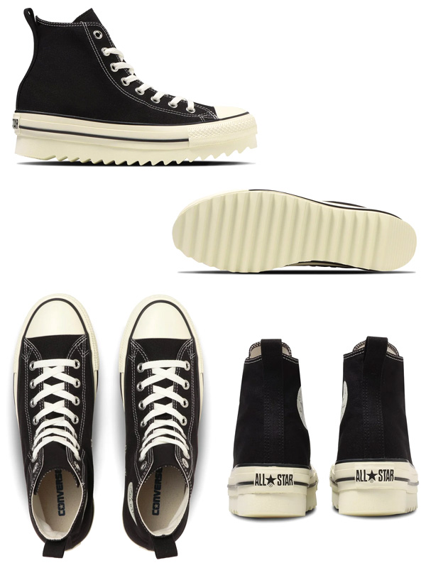 CONVERSE ALLSTAR SHARKSOLE HI OX NiziU コンバース オールスター シャークソール 厚底 スニーカー ...