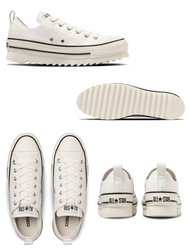 CONVERSE ALLSTAR SHARKSOLE HI OX NiziU コンバース オールスター シャークソール 厚底 スニーカー ...