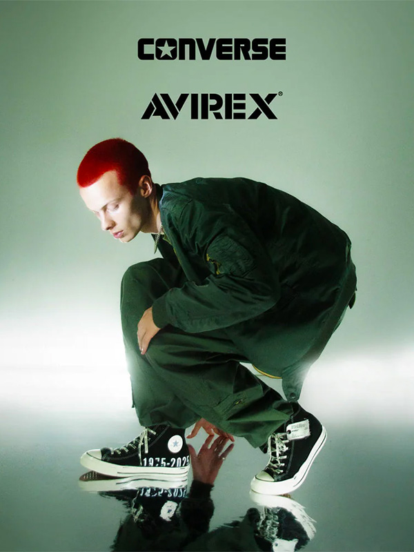 AVIREX（アヴィレックス） CONVERSE AVIREX ALL STAR スニーカー AGED