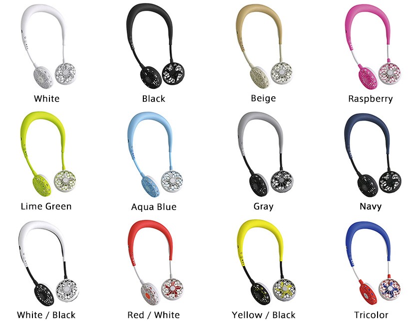 W Fan ダブルファン ハンズフリー 扇風機 ポータブル ハンディファン