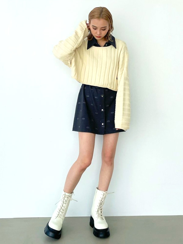 EMODA ビジューシャツ&amp;BAG ビジュースクエアショルダーバッグ[品番：MKSW0062152]｜EMODA（エモダ