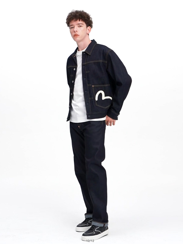 EVISU エビス　デニムジャケット 2nd カモメ　ビンテージ EVISU（エヴィス） ジーンズ カモメ エビス デニムジャケット Gジャン