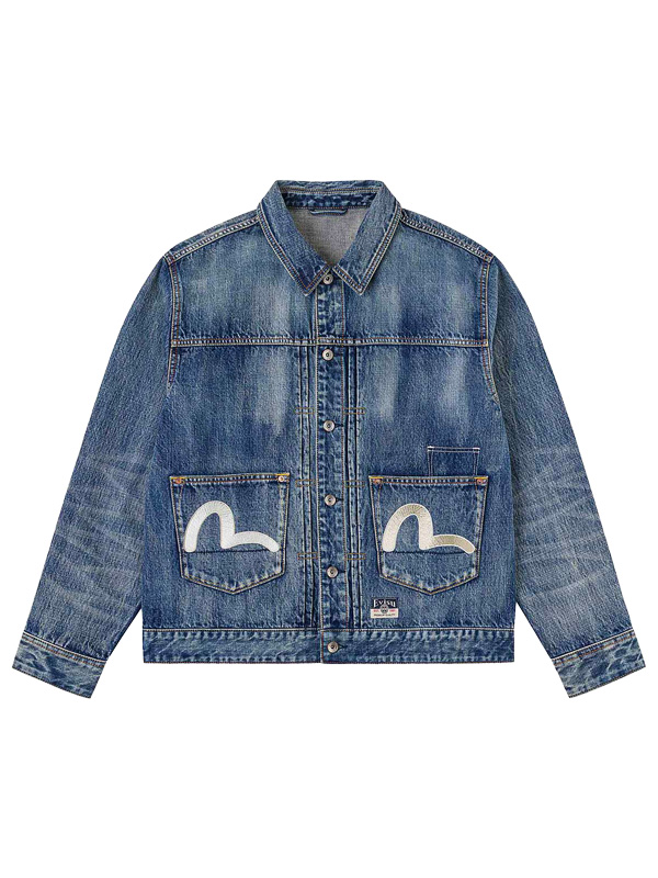 EVISU（エヴィス） ジーンズ デニムジャケット マルチポケット カモメ