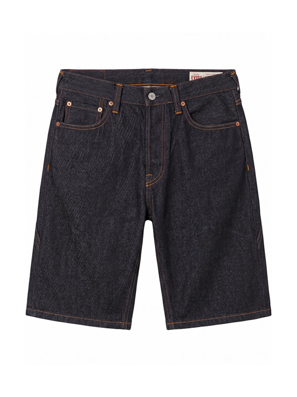 EVISU エヴィス ジーンズ デニムショーツ カモメ プリント ボタンフライ ハーフパンツ 2ESHTM6DS1058の画像
