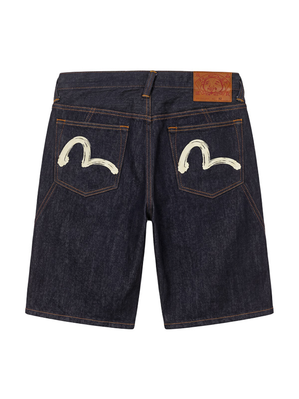 EVISU エヴィス ジーンズ デニムショーツ カモメ プリント ボタンフライ ハーフパンツ 2ESHTM6DS1058の画像