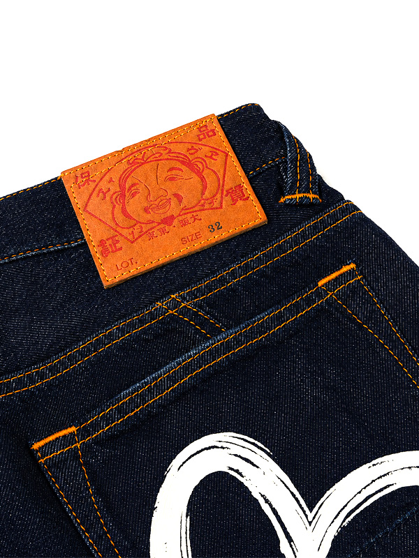 EVISU エヴィス ジーンズ デニムショーツ カモメ プリント ボタンフライ ハーフパンツ 2ESHTM6DS1058の画像