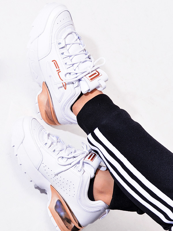 FILA（フィラ） スニーカー 厚底 レディース 白 ダッド DISRUPTIR 2A