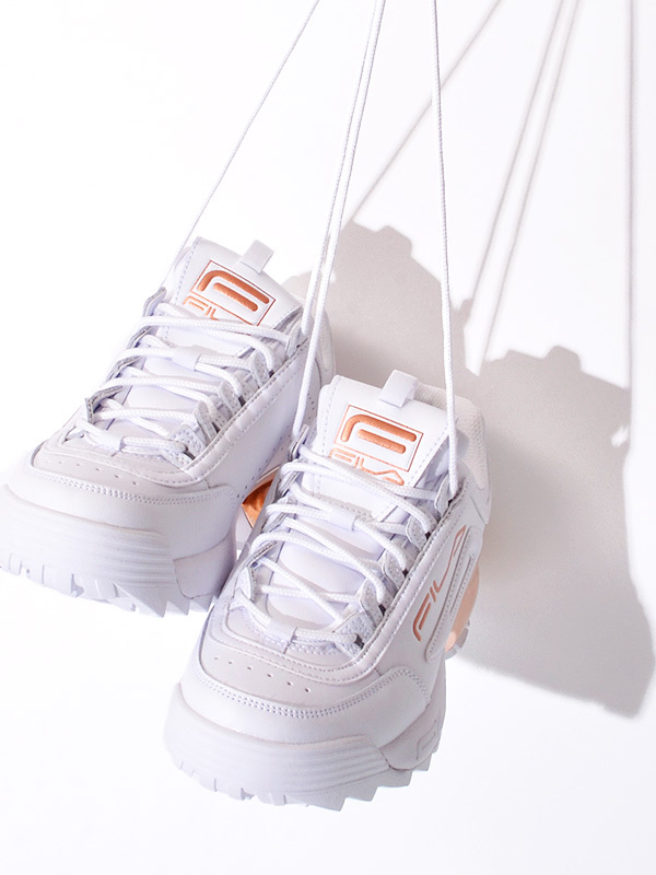 FILA(フィラ) スニーカー 厚底 レディース 白 ダッド DISRUPTIR 2A FILA(フィラ) スニーカー 厚底 レディース 白 ダッド DISRUPTIR 2A