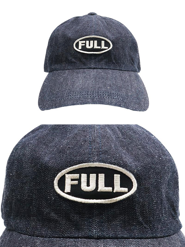 [新品 未使用品]FULLCOUNT フルカウント デニムキャップ Fロゴ 全2色【FULLCOUNT/フルカウント】2026SS「Black FULL Wappen Denim Cap