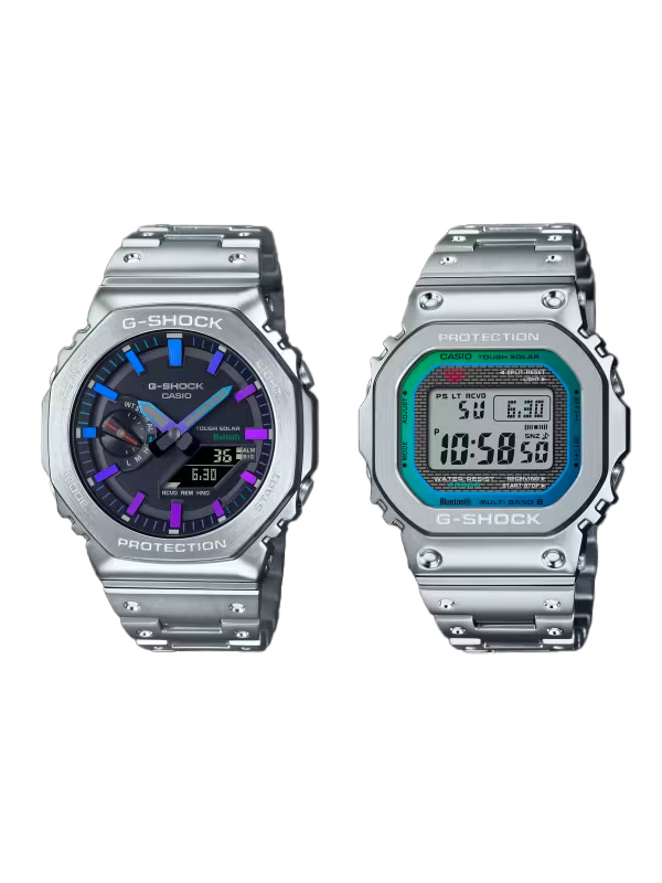 G-SHOCK Gショック 時計 腕時計 タフソーラ— FULL METAL 2100 5000 SERIES GM-B2100PC-1AJF GMW-B5000PC-1JF