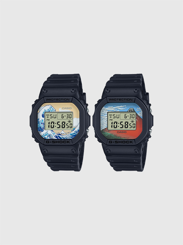 Yahoo! Yahoo!ショッピング(ヤフー ショッピング)G-SHOCK Gショック 限定モデル 時計 腕時計 葛飾北斎 神奈川沖浪裏 凱風快晴 DW-5600KHK24-1JR DW-5600KHG24-1JR