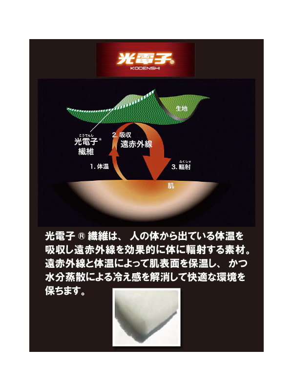 Good On グッドオン ニット コーデュロイ 光電子 ポカポカ ジャケット ピグメント 顔料染め 機能素材 GOBW-2502の画像