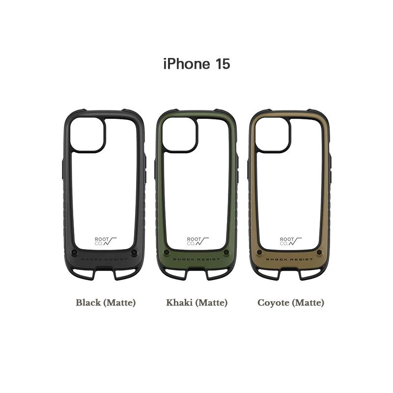ROOT CO ルートコー iPhone15 15pro ケース アイフォン15シリーズ Shock Resist Case +Hold GSH-4344 GSH-4345｜rodeobros｜08