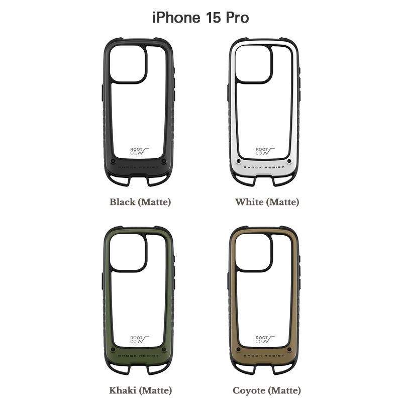 ROOT CO ルートコー iPhone15 15pro ケース アイフォン15シリーズ Shock Resist Case +Hold GSH-4344 GSH-4345｜rodeobros｜09