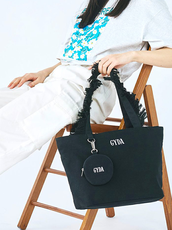 GYDA（ジェイダ） フリンジ トート バッグ ミニポーチ付き A4対応