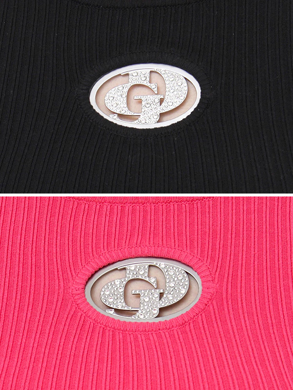 GYDA ジェイダ GD bijou MOLD ハーフ スリーブ ニット トップス GYDA ジェイダ GD bijou MOLD ハーフ スリーブ ニット トップス