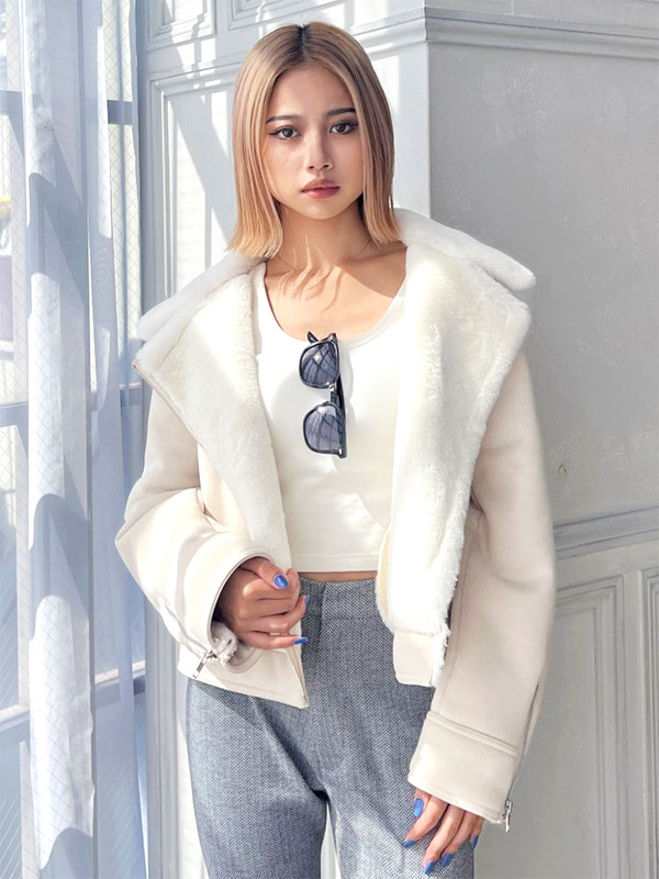 GYDA ジェイダ トップス GD エンボス オフショル レディ―ス