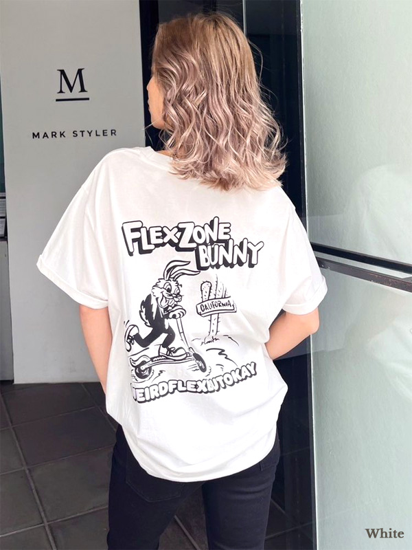 GYDA ジェイダ Tシャツ レディ―ス 半袖 綿 100% FLEX ZONE BUNNY ポケット BIG Tシャツ バニー 072432711201｜rodeobros｜02