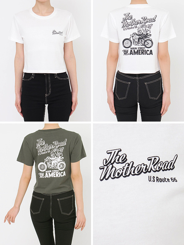 GYDA ジェイダ Tシャツ レディ―ス 半袖 綿 100% Route66 BUNNY