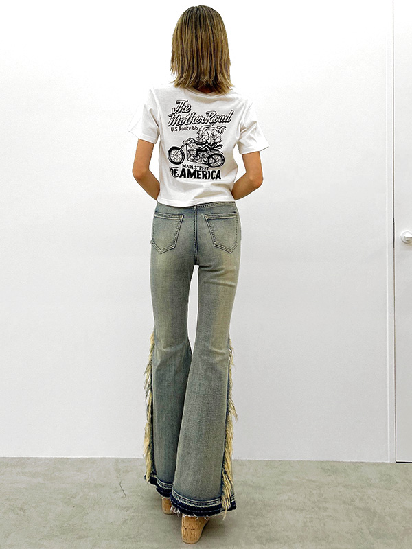 GYDA ジェイダ Tシャツ レディ―ス 半袖 綿 100% Route66 BUNNY