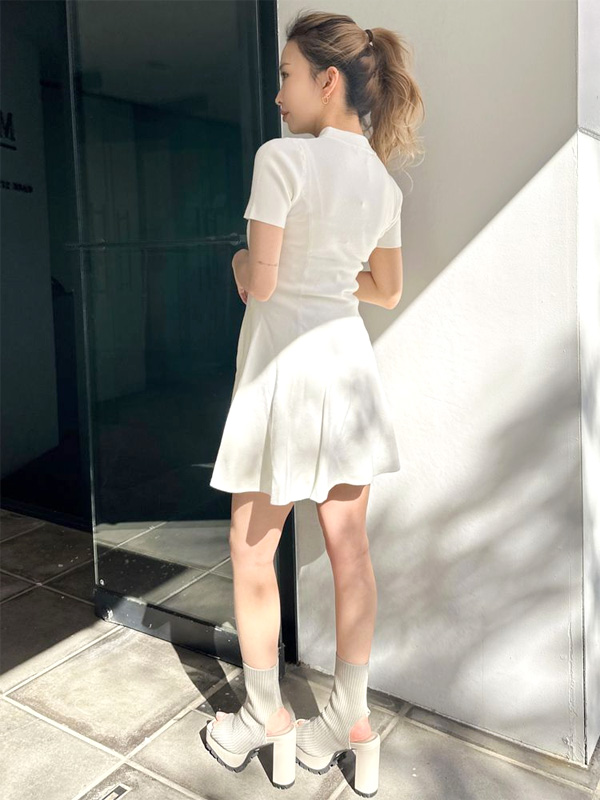 GYDA 【在庫処分】GYDA ジェイダ ブーツ オープン リブ ニット タンク