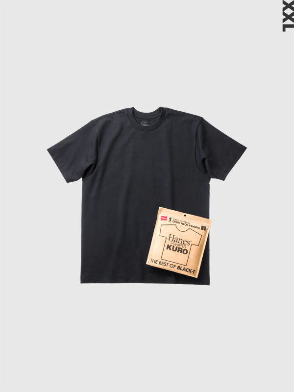 Hanes（ヘインズ） Hanes KURO XXL クロ Tシャツ メンズ レディース