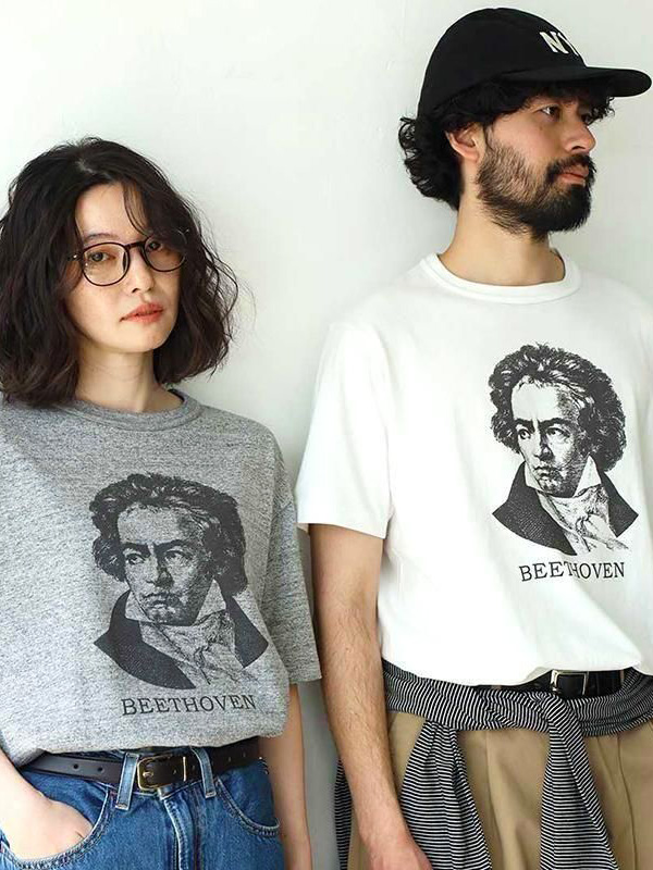 Healthknit（ヘルスニット） ベートーヴェン Tシャツ 半袖 綿 100