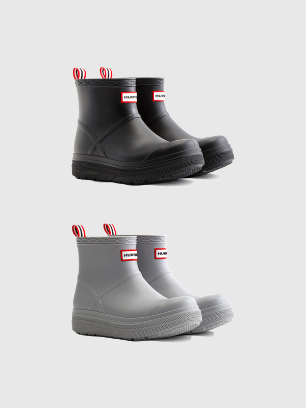 HUNTER �n���^�[ ���C�� �u�[�c �V���[�g �h�� �v���C ���[���f�b�g �u�[�c UFS7105PVC Play Molded Boots