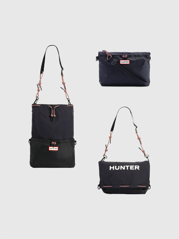 HUNTER ハンター バッグ ショルダー トート サコッシュ ポーチ 撥水ナイロン 3WAY リップストップ UBX7124NRS