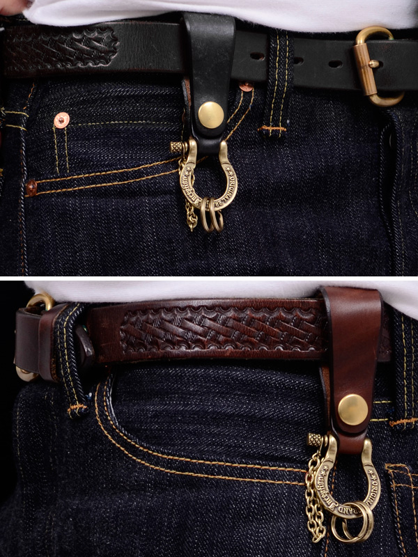 INCEPTION インセプション キーホルダー ブランド 本革 UK SADDLE