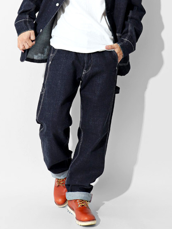 KOJIMA GENES 児島ジーンズ ペインターパンツ デニム ヒッコリー