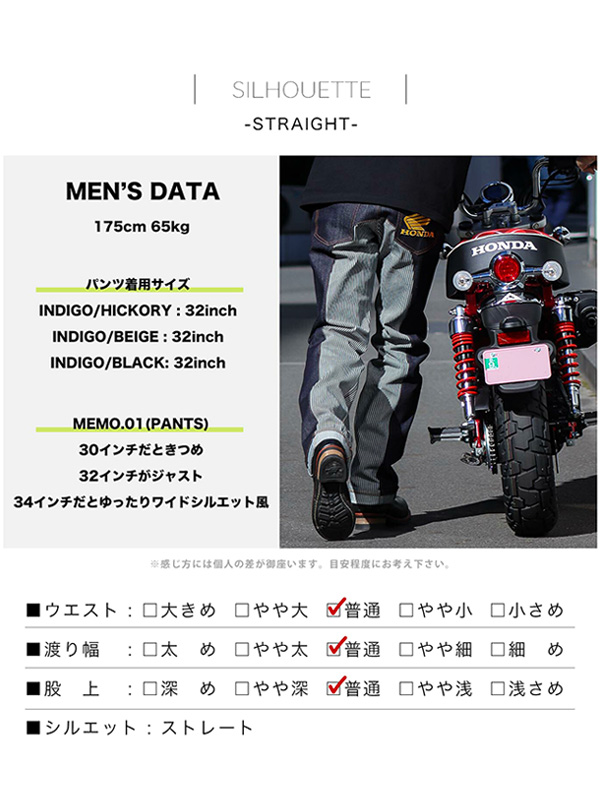 児島ジーンズ KOJIMA GENES ジーンズ HONDA ホンダ デニムパンツ