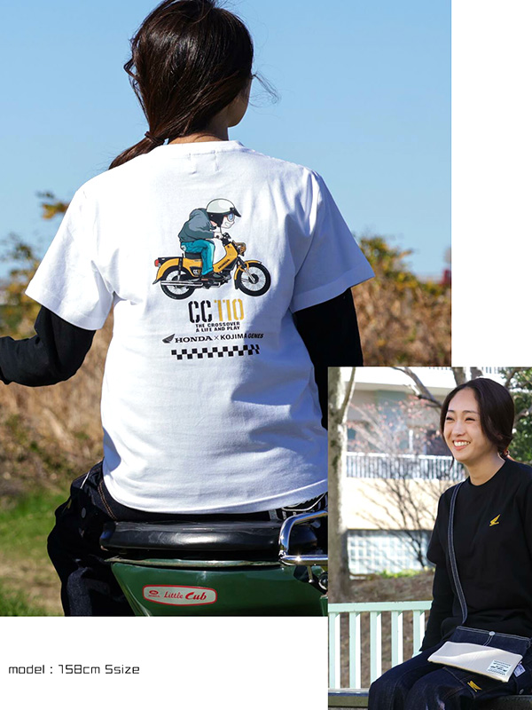 KOJIMA GENES 児島ジーンズ Tシャツ HONDA ホンダ クロス カブ コラボ
